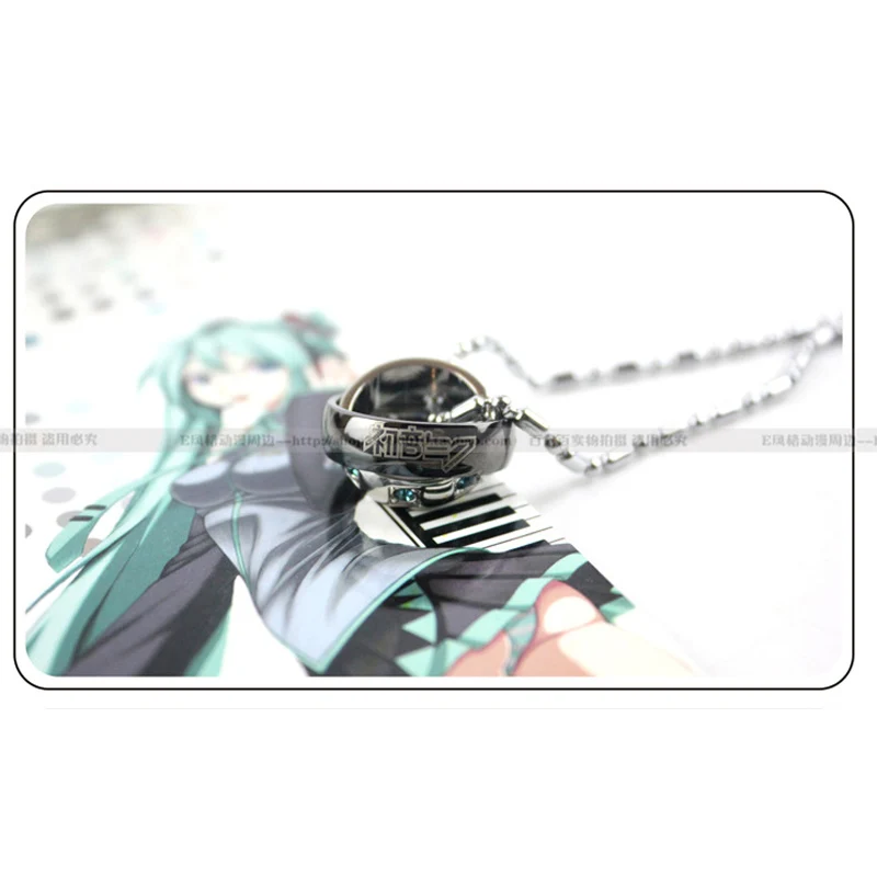 Двойное кольцо ожерелье из металлического сплава для Аниме ONE PIECE/Hatsune Miku/Attack On Titan/Наруто подарок Косплей Аксессуары