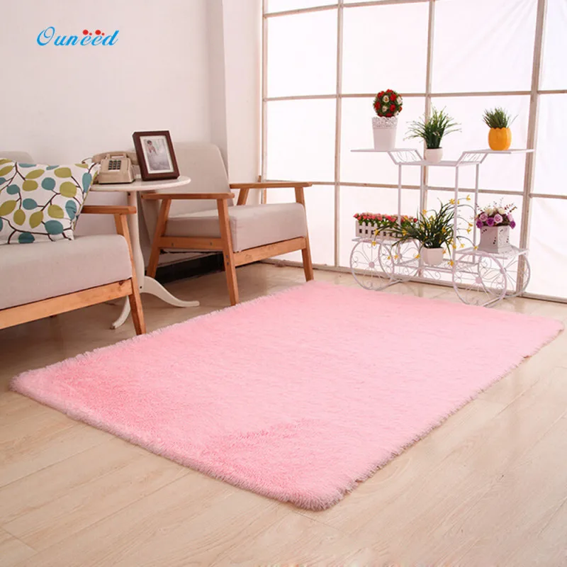 Billige Ouneed Freies Verschiffen Große 80x120 cm Flauschigen Teppiche Polypropylenfaser Super Bequem rutschfeste Badematten Epacket