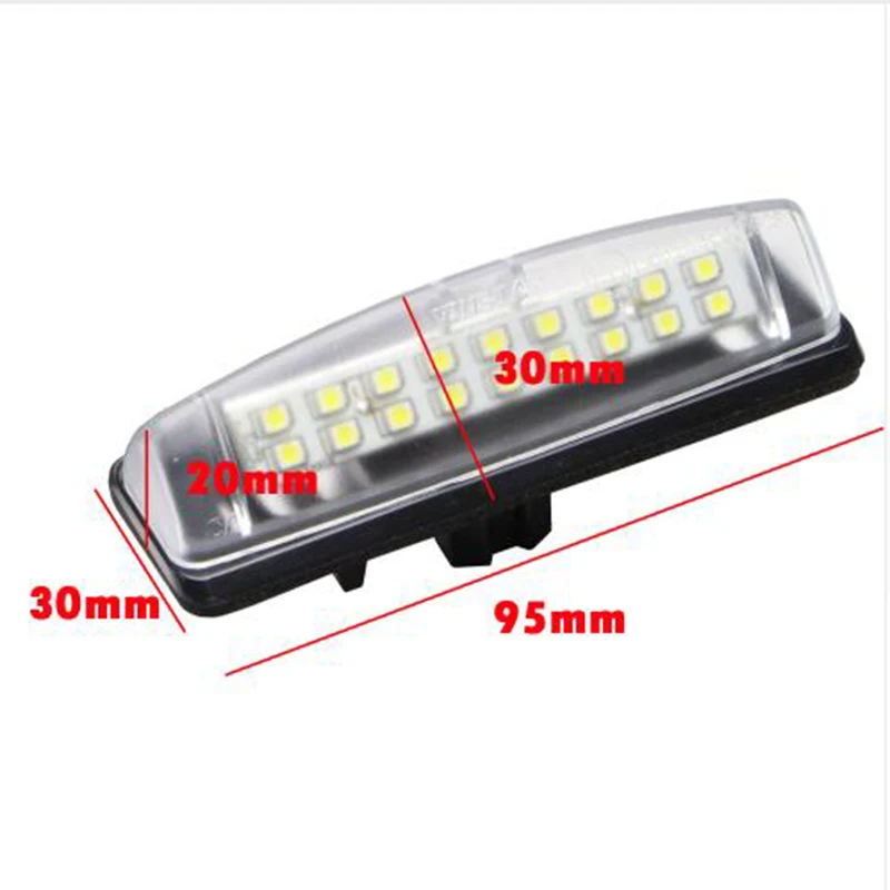Светодиодный номерной знак 18SMD ксеносветильник свет для Toyota Camry Aurion Prius Lexus IS300 GS430