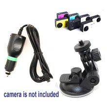Free Shipping!! Car Charger Mount Suction cup bracket for SJ5000 SJ4000 SJ1000 Action Cam DV