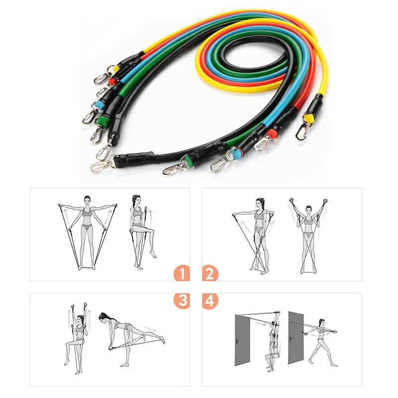 Lixada-11Pcs-5-Levels-Resistance-Bands-Set-Elastic-Tube-Bands-Fintess-Equipment-Ankle-Straps-Cushioned-Handles (1)