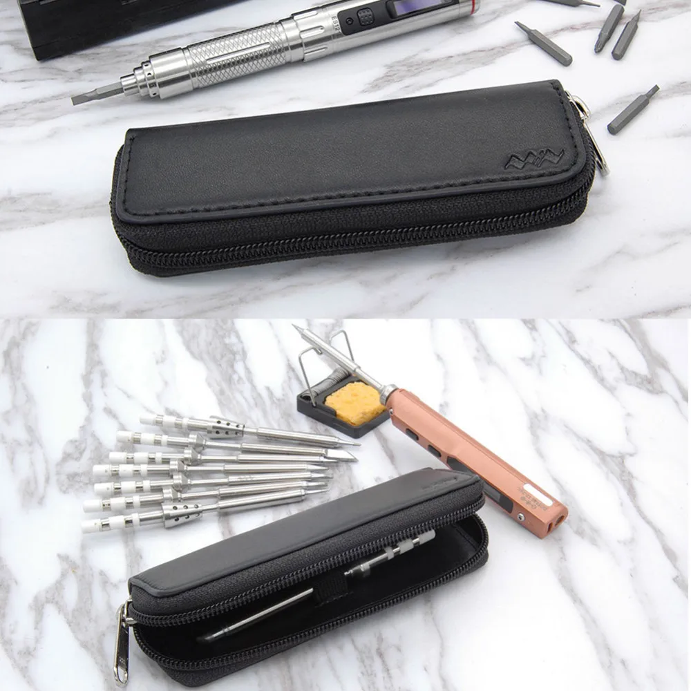 Best Quality Portable Storage Bag for Mini TS100 Soldering Iron ES120 ES121 Electric Screwdriver Carry Case Waterproof Organizer
