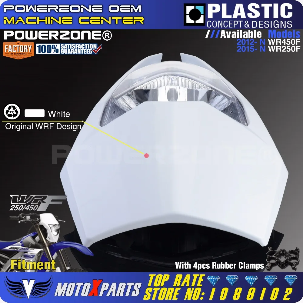 Powerzone мотоциклетные фары для YAMAHA WR250F- WR450F MX эндуро Байк Универсальный CRF YZF DRZ KLX