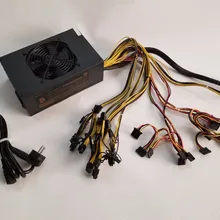 YUNHUI Золотой источник питания ETH Mining power 1600 Вт 12 В 133A включая 25 шт. 2 P 4 P 6 P 8 P 24 P разъемы с 3 шт. охлаждающий вентилятор