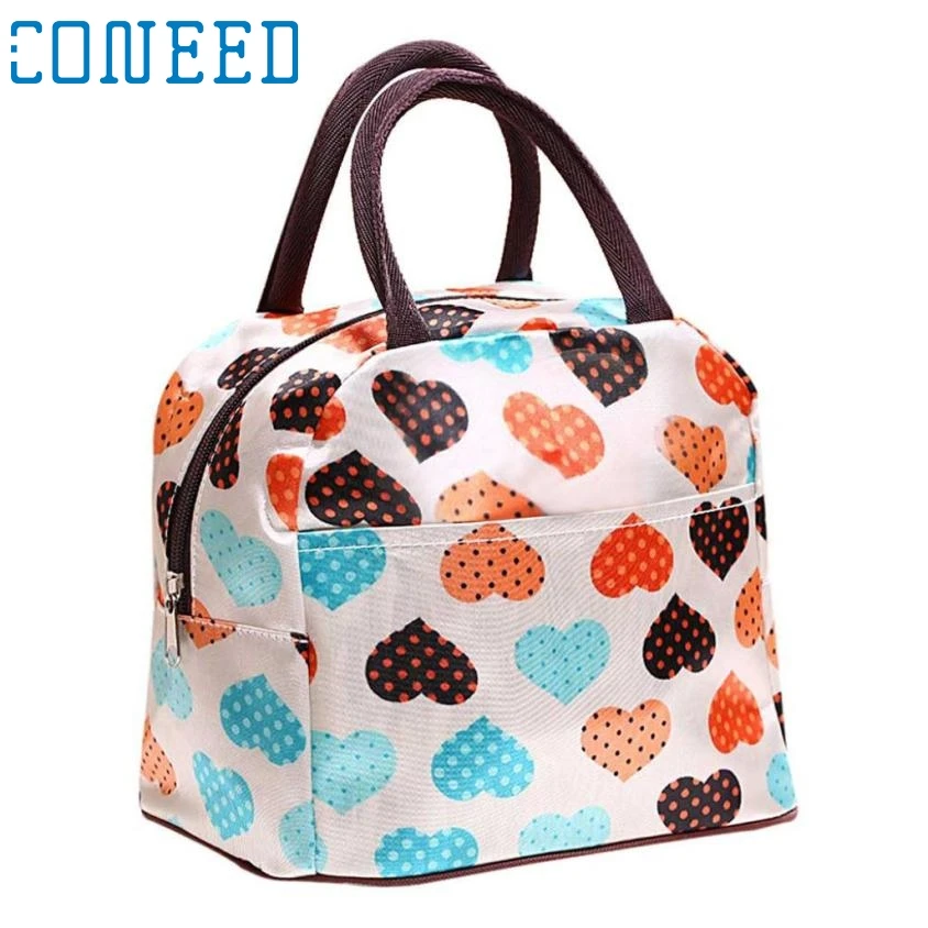 Portable Storage Bag Oxford fabric insulated Picnic Lunch Bag Tote Zipper Organizer LunchBox ...