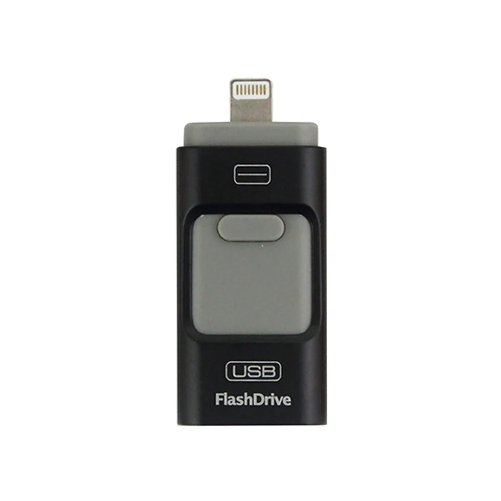 LL TRADER, флеш-накопитель 128 ГБ, USB, 64 ГБ, флешка, память, OTG, мини-телефон, USB флешка, флеш-диск для iPhone, iPad, Android - Цвет: U21 Black