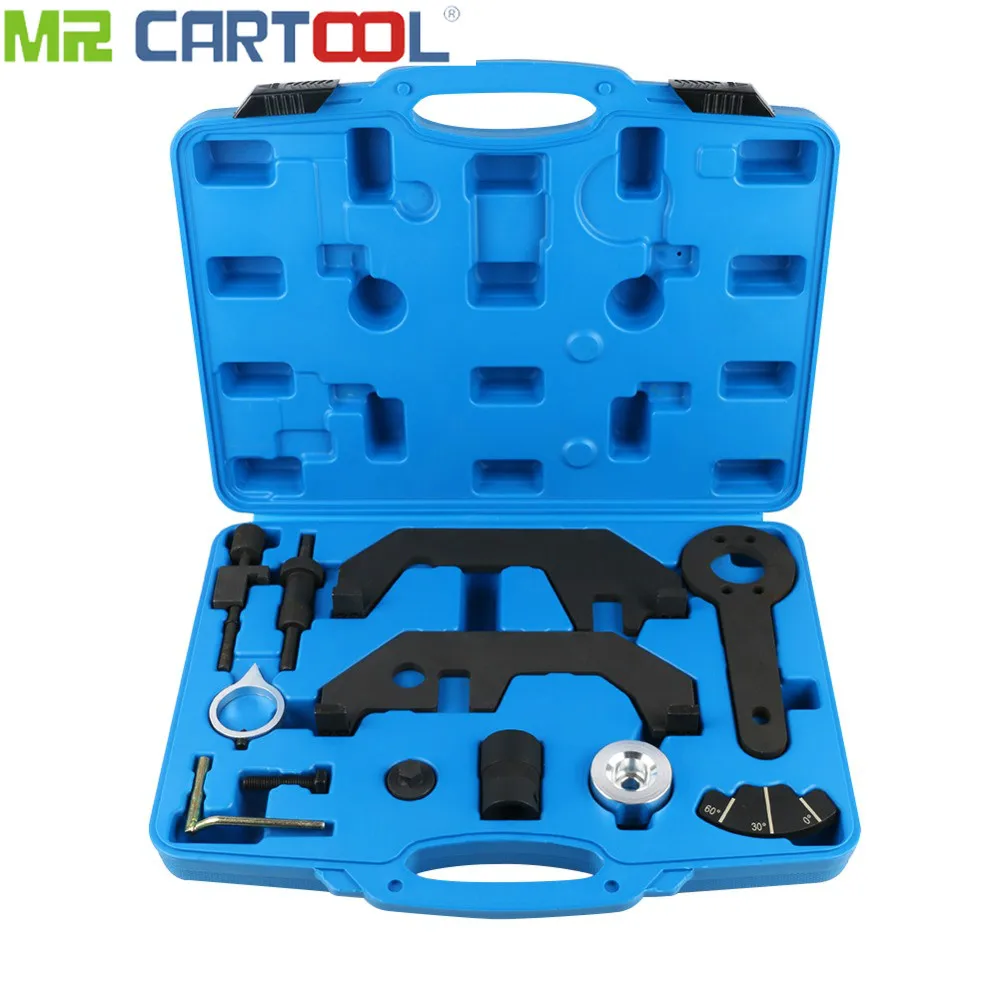 

MR CARTOOL 12Pcs Car Engine Timing Tool Kit for BMW N62 N73 740LI Engines Calibration Repair Special Tools