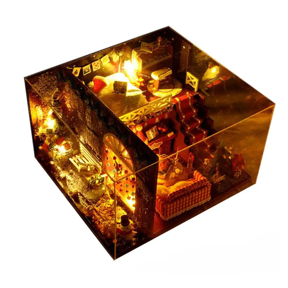 

DIY Cottage Hut Tree House Carnival Night Hand Assembled Model Educational Toy Christmas Birthday Gift Toy For 0-14 Years Baby