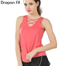 Dragon Fit свободный спортивный жилет без рукавов женский пляжный Повседневный безрукавка беговые Топы дышащие спортивные жилеты Йога Топы сухая Беговая футболка