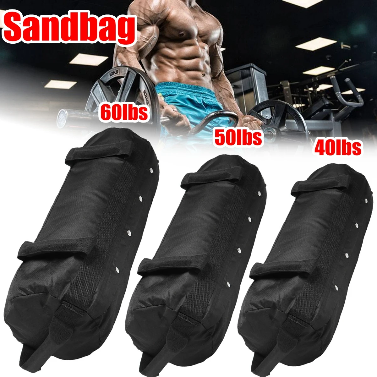 Weight Bags Weightlifting Sandbag Heavy Duty Sand Bag MMA Boxing