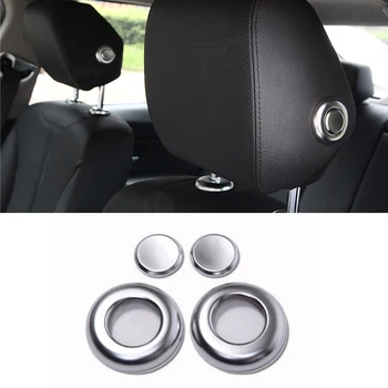 

Car Styling Seat Headrest Adjusting Lift Switch Button Decoration Cover Frame Trim For BMW 3 series 316i 320li