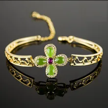 Кулон, природная яшма, четырехлистный браслет с клевером, ожерелье, комплект ювелирных изделий для девочек, модный подарок на день рождения