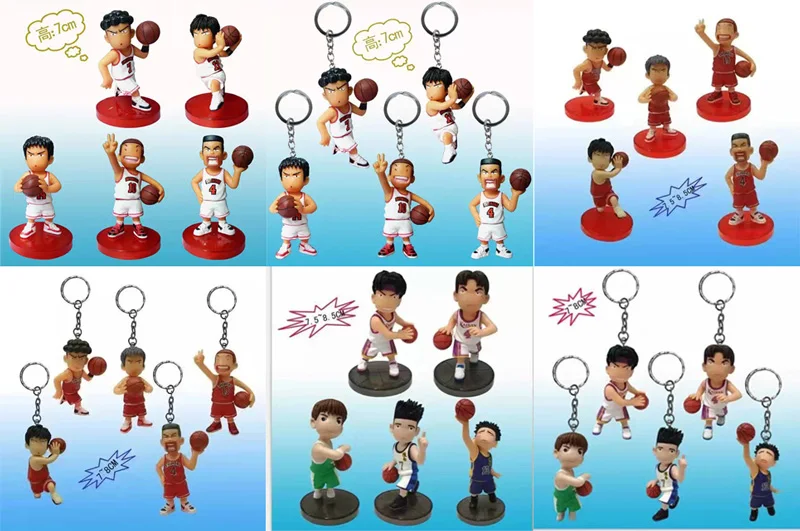 Баскетбольный комикс аниме Inoue Takehiko Slam Dunk SHOHOKU Hanamichi Sakuragi рукава Kaede 8 см фигурка
