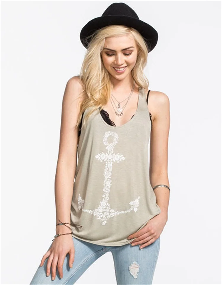 Low cut loose tank top Clearance