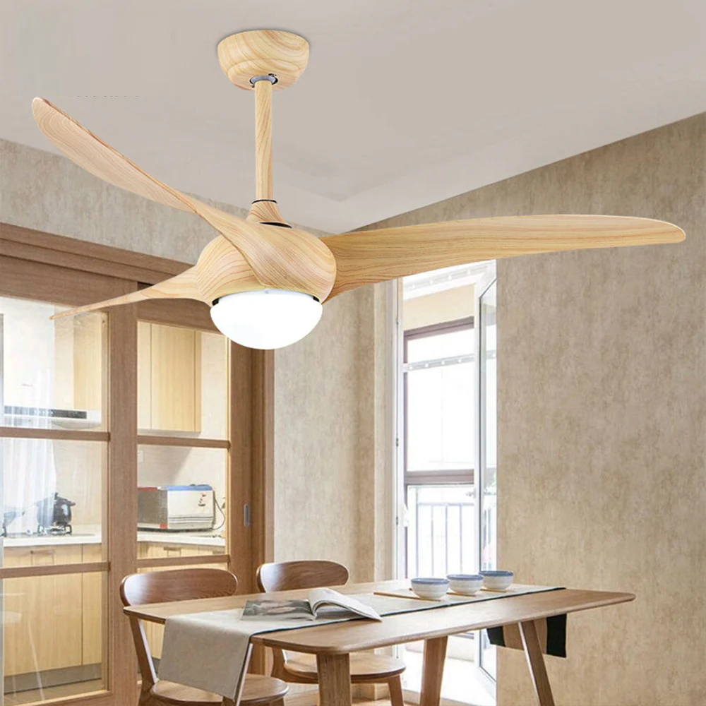 DC Variable Frequency Ceiling Fan Lights Simple Fashion 52 inch Restaurant living room Remote Control Mute Ceiling fan lights
