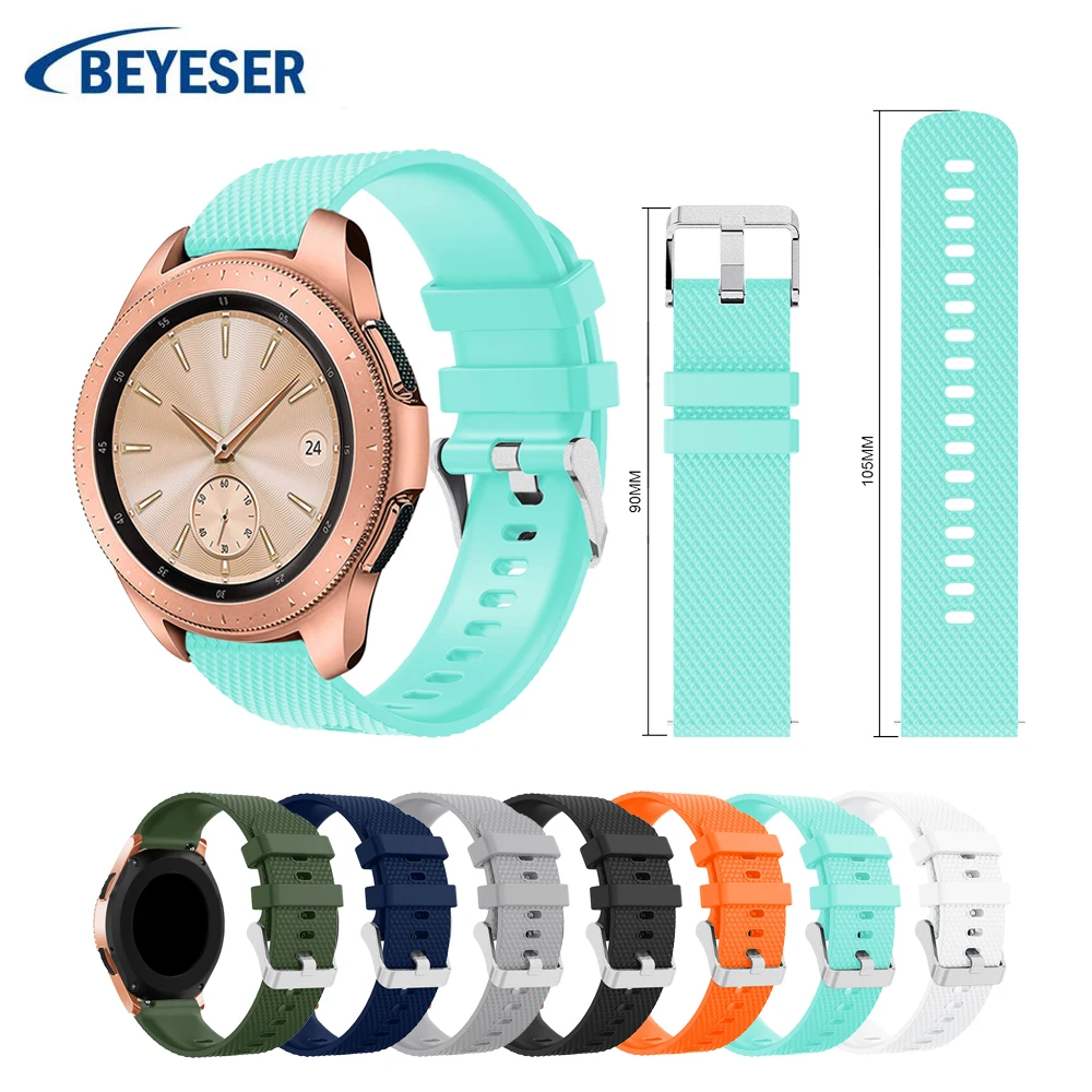 

20mm strap watch band for Samsung Gear S2 sport Silicone band Replacemet band for Samsung Galaxy Watch 42mm strap for gear s2
