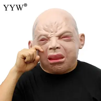 

Halloween Man Masks Horror Masker Scary Full Head Mascaras Realistic Latex Human Mask For Halloween Cosplay Party Terror Masque