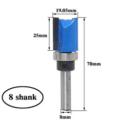 8 мм хвостовик заподлицо отделка хвостовой подшипник шаблон отделка петля Mortising фреза