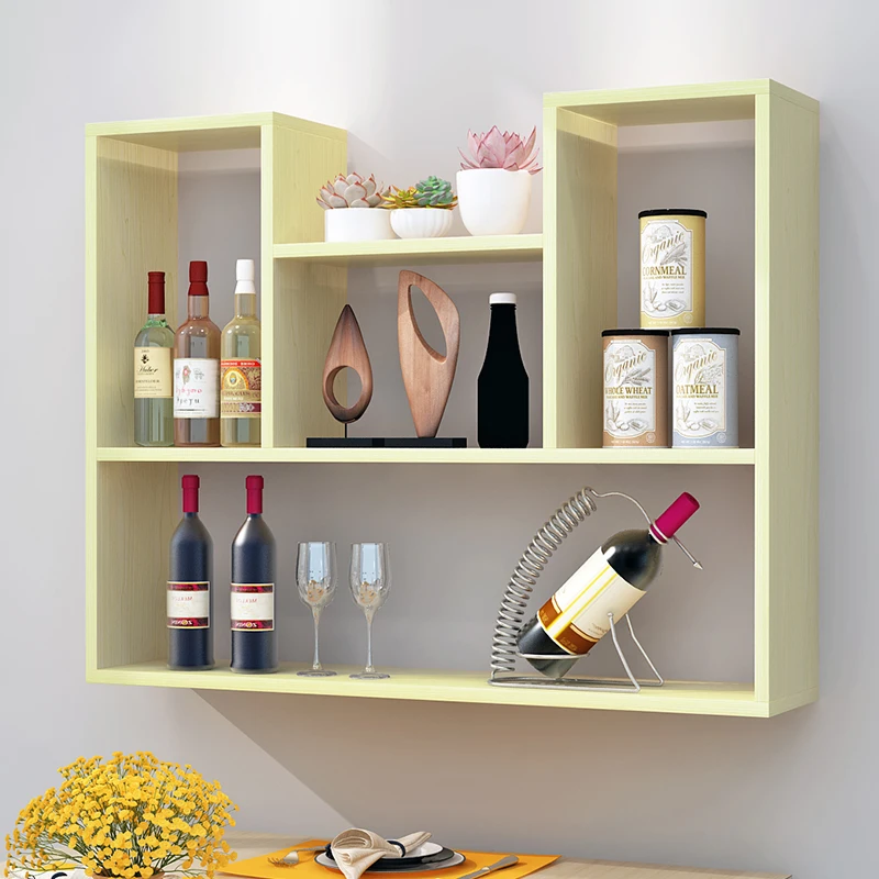 

Creative dormitory wall shelf hanging board bedroom bookcase Wall hanging wall shelf wall partition modern minimalist XI2271548