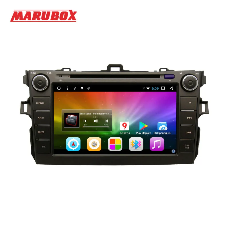 Штатная магнитола для Toyota Corolla 2007 2011 Marubox 8A105DT8 Автомобильный мультимедийный DVD