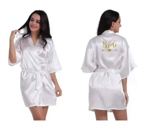 white dressing gowns for bridal party