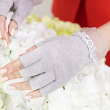 REALBYLace перчатки femalevitage розовые рукавицы без пальцев модные солнцезащитные ганты femmeвоздухопроницаемость тактические перчатки