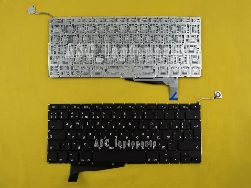 

New RU Russian Keyboard For APPLE Macbook Pro A1286 Laptop Black, Without Frame 2008, Without Backlit Board