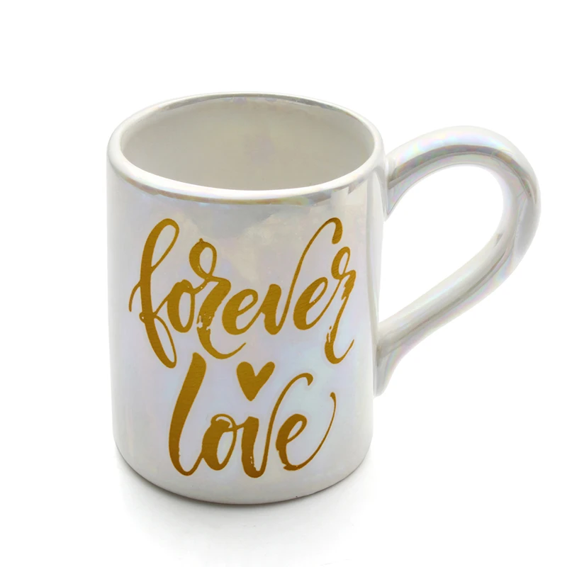 

Forever In Love Ceramic Coffee Cup Mug with Rainbow Color Novelty Gift Present