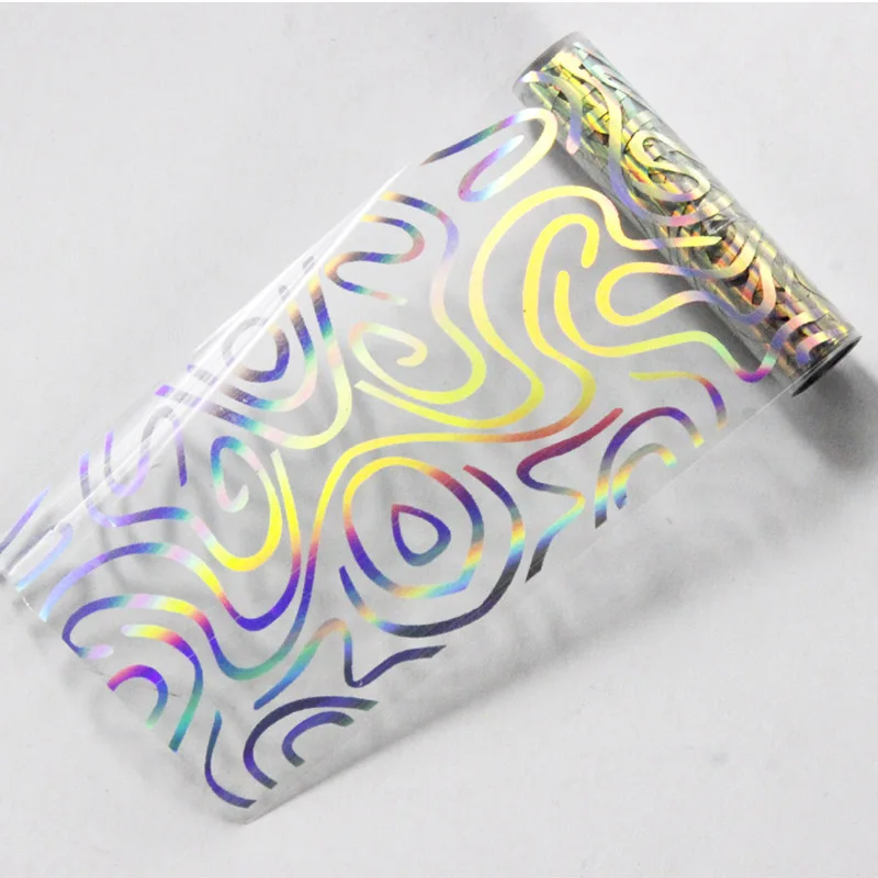 JQ292roll 500 м* 4 см/рулон симфония Лазерная Фольга для ногтей голографическая серия цветок голографическая Звездная переводная наклейка для ногтей маникюр, украшения для ногтей - Цвет: JQ292roll