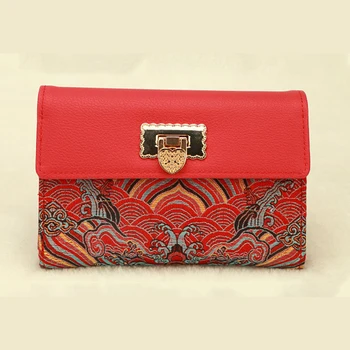 

Elegant Women Wallets And Purses Best Chinese Gifts Long Delicate Lady Purse With Brocade Crafts Luxury Fashion Female Wallet