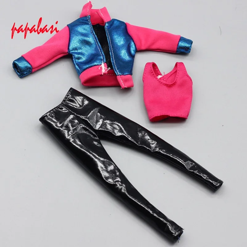 1 комплект, белый или розовый жилет+ брюки для 1/6, костюм куклы, стиль жизни, ветровка, одежда, брюки, пижама - Цвет: picture 2