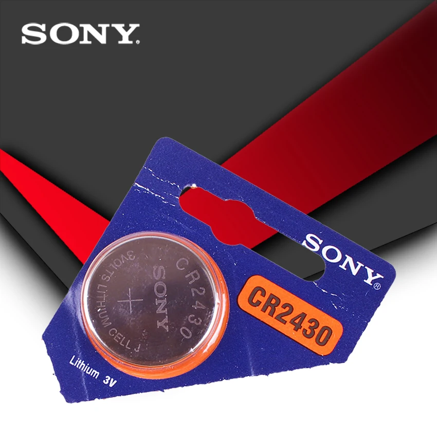 

1pc Sony 100% Original CR2430 CR 2430 3V Lithium Button Cell Battery Coin Batteries For Watches,clocks,hearing aids