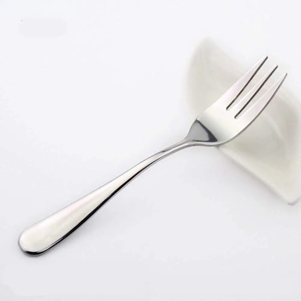 5.5 Inch Salad Cake Fork Stainless Steel Mirror Polished Flatware Cutlery Forks Silverware for Kitchen Matching Spoons or Knifes