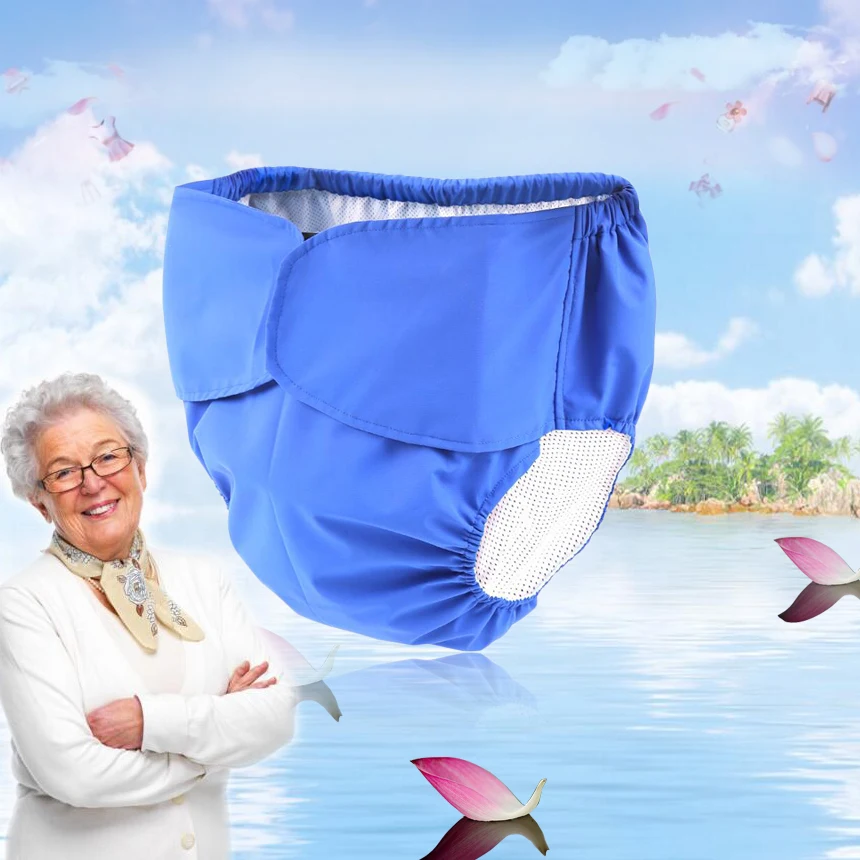 3 шт. для взрослых пожилых людей можно мыть Ткань Подгузники недержание водонепроницаемый хлопковый подгузник брюки старая моча не влажный подгузник брюки