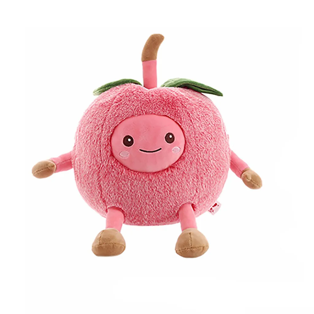 Cute Fruits Smiling Face Plush Funny Toys Soft Stuffed Dolls Kids Gift