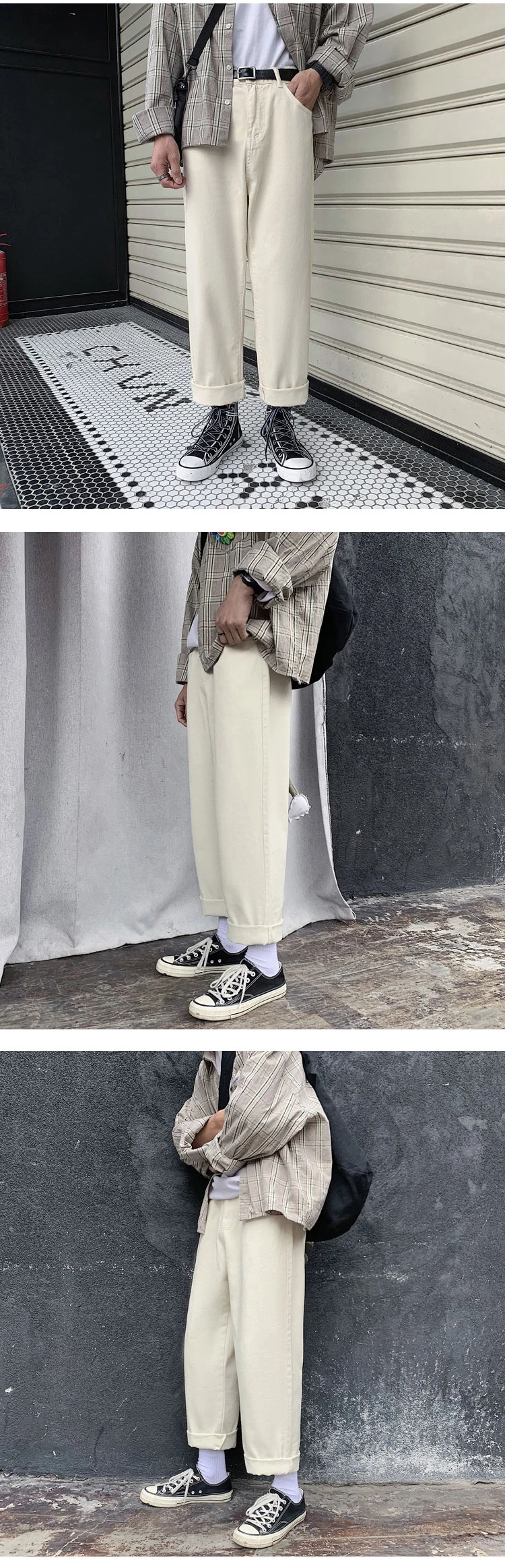 Японский стиль мужские модные брендовые повседневные свободные широкие брюки карго мужские белые/черные/зеленые штаны высокого качества M-2XL
