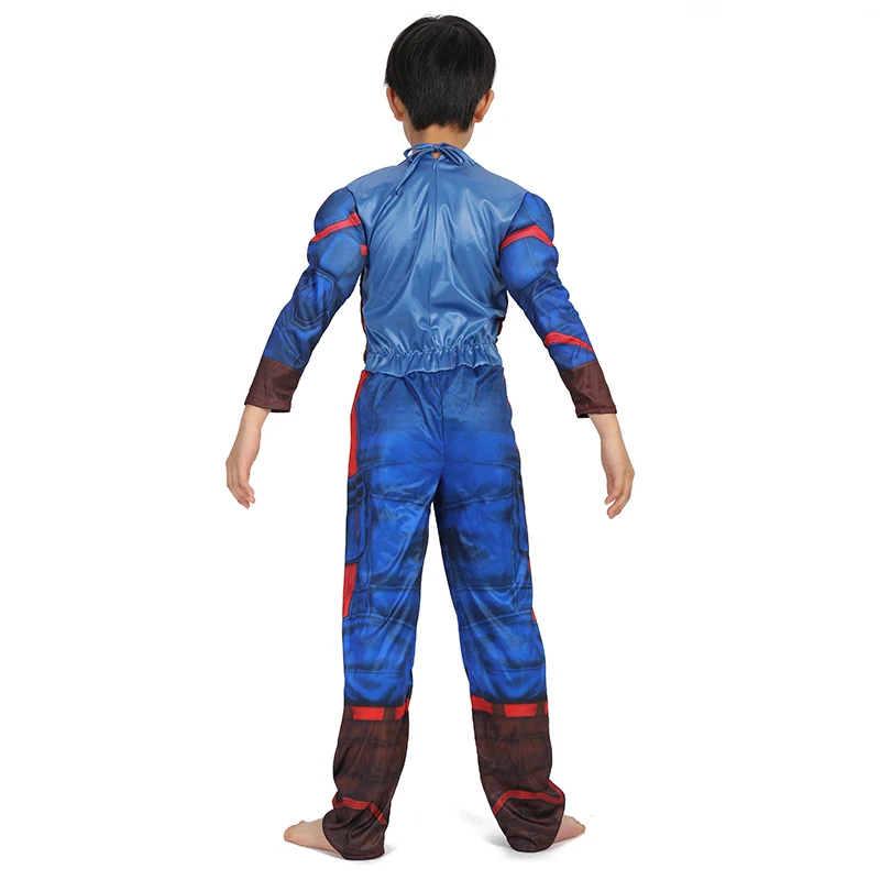 Superhero Kids Muscle Captain America Costume Avengers Child Cosplay Super Hero Halloween Costumes For Kids Boys Girls kids