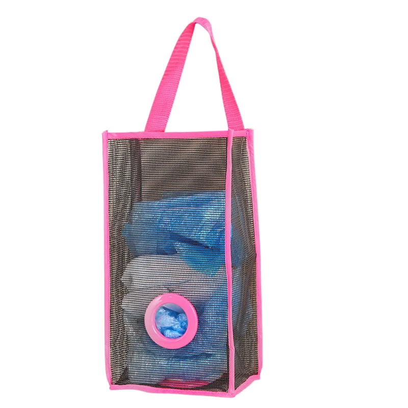

2019 Popular Storage Bag Hanging Kitchen Storage Bag Large Blue Breathable Mesh Kitchen Accessories New