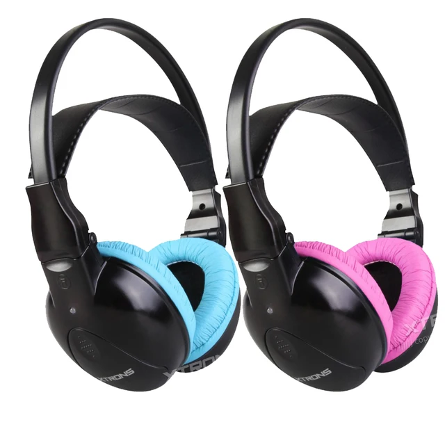 Double Canal Sans Fil Casque Ir Pour Voiture Appui Tête Dvd Tv