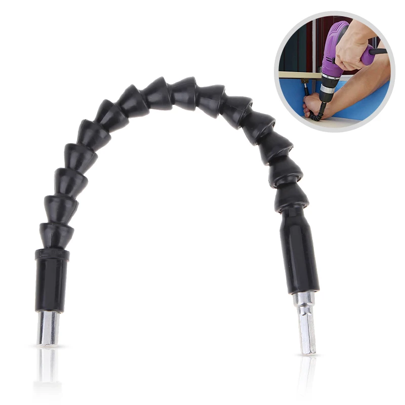 

1/4 Flexible Shaft Electronics Extention Screwdriver Bit Holder Connect Link Drill Black Shaft Bits Drill Screwdriver