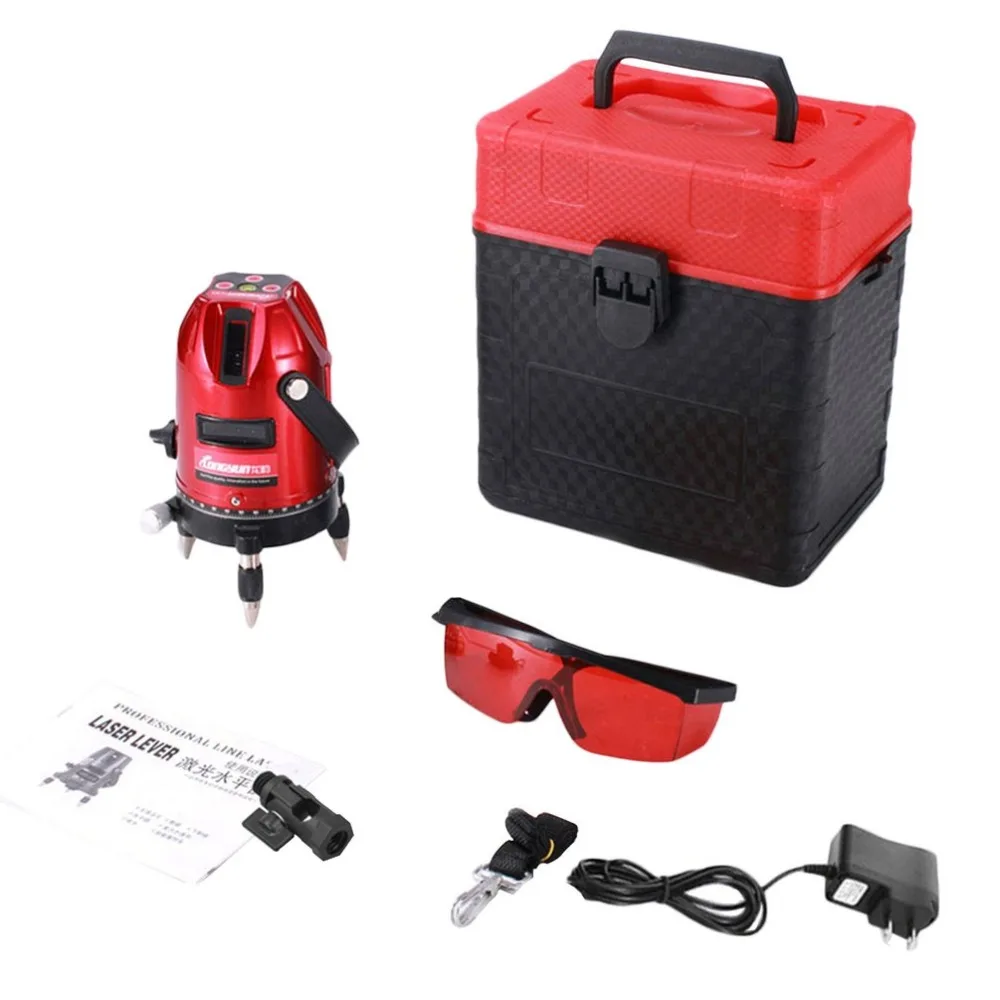 

L6000100 5Lines 6points Outdoor Laser Level Self-Leveling 360 Vertical&Horizontal Tilt Lazer Level tripod level Hot