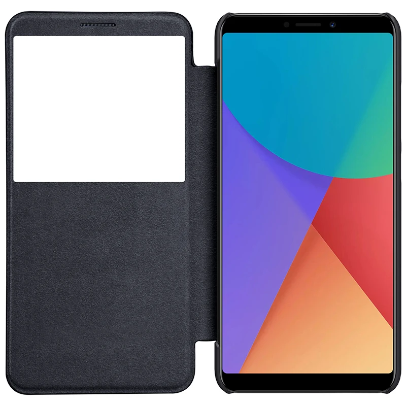 

Xiaomi Redmi Note 5 Pro Case Nillkin Qin Flip Leather Phone Cover For Redmi Note5 Pro Global Version Wallet Case Smart Wake Up