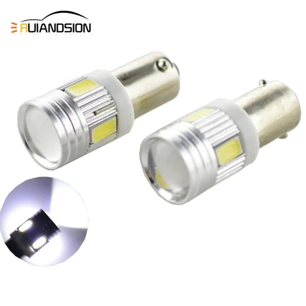 Светодиодные Автомобильные лампы BA9S BAX9S BAY9s H21W 6 5630SMD 150 люмен индикатор для