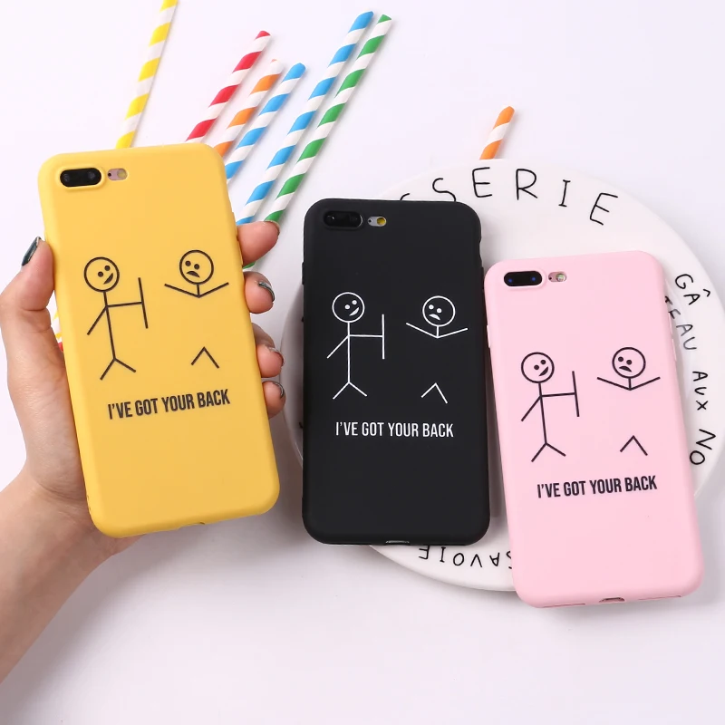 

Stick Figure Memes Cool Quote Funny Words Soft TPU Silicone Matte Case Coque For iPhone 6 6S 5 SE 8 8Plus X 7 7Plus XS Max