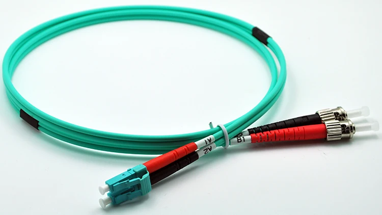 

20 Meters LC-ST Fiber Optic Cable 10G MultiMode Duplex Patch Cord OM3 50/125