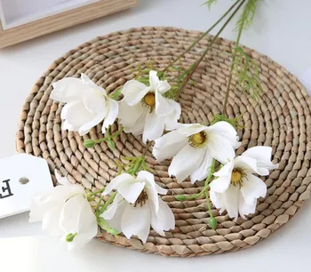 

10pcs 56cm Artificial 7 Heads Silk Sims Azalea Flower For Wedding Party Home Hotel Office Flower Bouquet Vase Wreath Decoration