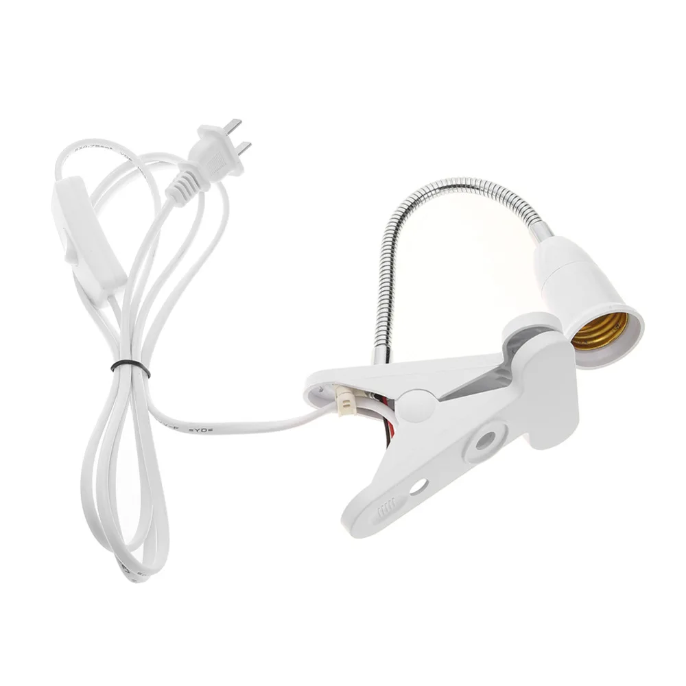 26cm E27 Clamp Lamp Base Desk Lamps LED Light Bulb Socket Adapter Light