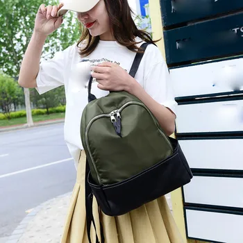 

Women Nylon Cloth Backpack Fashion Student Backpack Casual Outdoor Travel Bag Mochila Feminina Multi-Function Small Bagpack