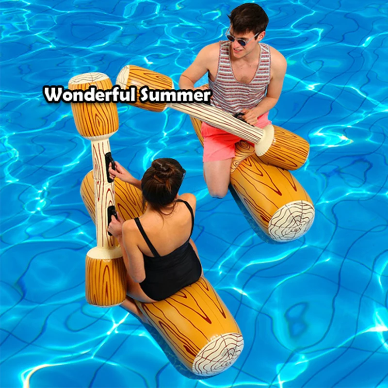 

4 Pieces/Set Joust Pool Float Game Inflatable Water Sports Bumper Toys For Adult Children Party Gladiator Raft Kickboard Piscina