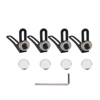 

4Pcs Rc Car Shell Body Mount Metal L-Bracket With Magnet For 1/10 Rc Crawler Car Axial Scx10 90046 90047 D90 Fixed Bracket Par